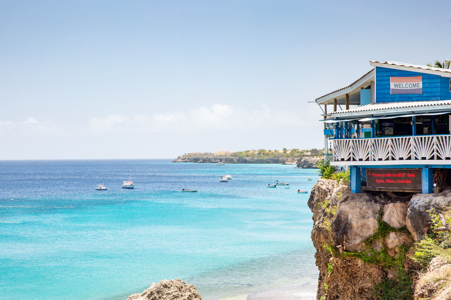 Coastal view of Curaçao